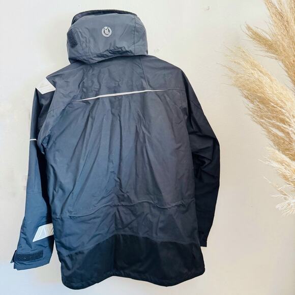 NEW Henri Lloyd $995 Black Transocean Jacket Waterproof Rain Sailing Coat S - Picture 2 of 15